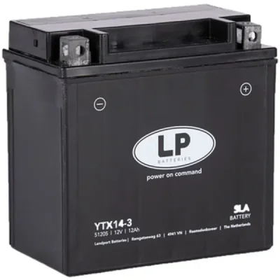 Akumulator bezobsługowy 12V 12Ah Landport YTX14-3 (YTX143 L) Akumulator bezobsługowy 12V 12Ah Landport YTX14-3 (YTX143 L)