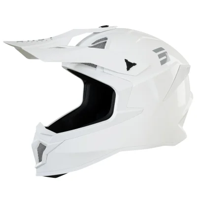 Kask cross/enduro Moto Lite Solid biały błyszczący L - Shot Racing Kask cross/enduro Moto Lite Solid biały błyszczący L - Shot Racing
