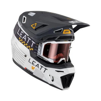 Kask cross/enduro Moto 8.5 V23 metallic grafitowy/biały M (57-58 cm) - Leatt Kask cross/enduro Moto 8.5 V23 metallic grafitowy/biały M (57-58 cm) - Leatt