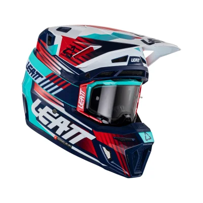Kask cross/enduro Moto 8.5 V23 royal granatowy/czerwony/niebieski S (55-56 cm) - Leatt Kask cross/enduro Moto 8.5 V23 royal granatowy/czerwony/niebieski S (55-56 cm) - Leatt