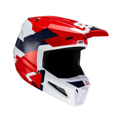 Kask cross/enduro Moto 2.5 V23 Royal granatowy/czerwony/biały L (59-60 cm) - Leatt Kask cross/enduro Moto 2.5 V23 Royal granatowy/czerwony/biały L (59-60 cm) - Leatt