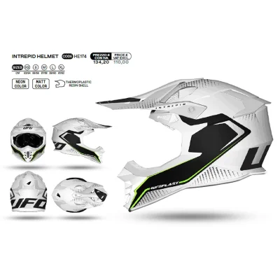 Kask cross/enduro Intrepid biały/czarny L ECE 22R06 - UFO Kask cross/enduro Intrepid biały/czarny L ECE 22R06 - UFO