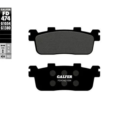 Klocki hamulcowe Galfer KH 607 (FD474G1054) Klocki hamulcowe Galfer KH 607 (FD474G1054)