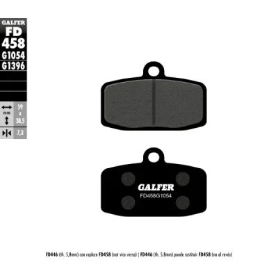Klocki hamulcowe Galfer KH 612 (FD458G1054) Klocki hamulcowe Galfer KH 612 (FD458G1054)