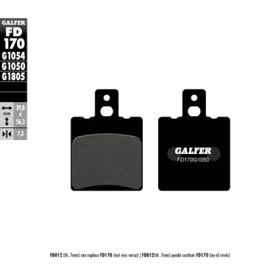 Klocki hamulcowe Galfer KH 47  (FD170G1050)