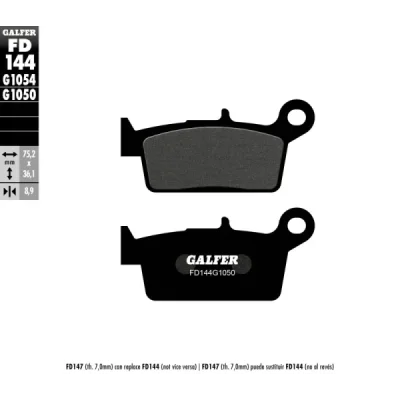 Klocki hamulcowe Galfer KH 131  (FD144G1050)