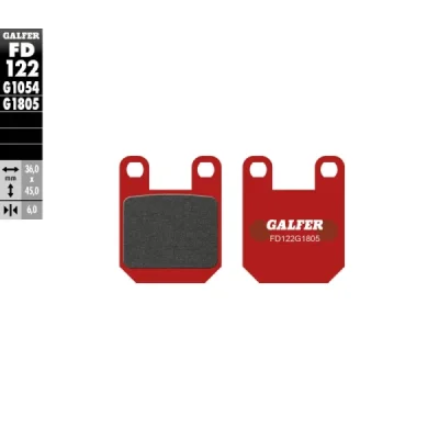 Klocki hamulcowe Galfer KH 115  (FD122G1805)