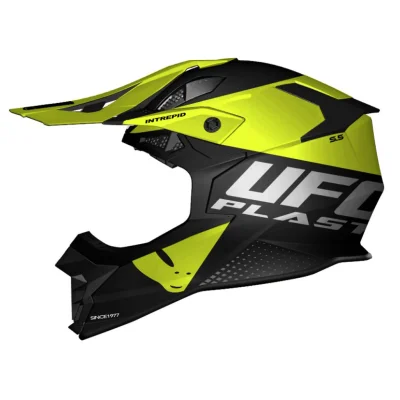 Kask cross/enduro Intrepid cross czarny/żółty fluo M ECE 22R06 - UFO Kask cross/enduro Intrepid cross czarny/żółty fluo M ECE 22R06 - UFO