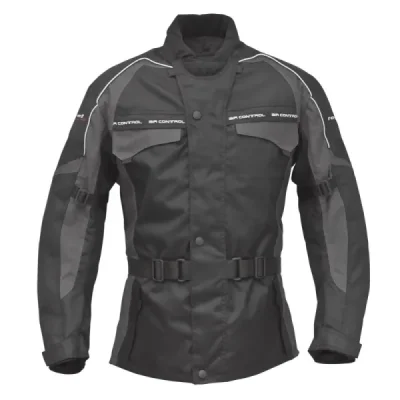 Roleff Wielka Kurtka Tekstylna Długa Model Reno (2W1) Czarny/Szary S Roleff Wielka Kurtka Tekstylna Długa Model Reno (2W1) Czarny/Szary S
