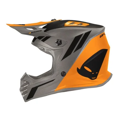 Kask cross/enduro Korey srebrny/pomarańczowy/czarny M ECE 22R06 - UFO Kask cross/enduro Korey srebrny/pomarańczowy/czarny M ECE 22R06 - UFO