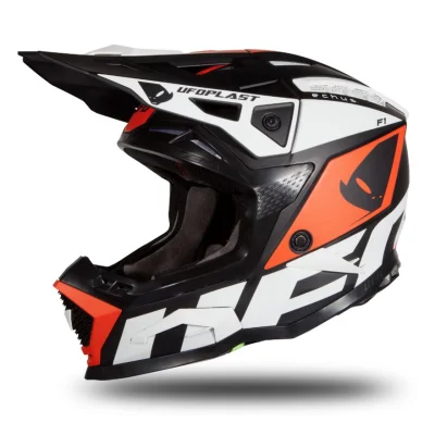 Kask cross/enduro Echus cross czarny/biały/pomarańczowy fluo S ECE 22R06 - UFO Kask cross/enduro Echus cross czarny/biały/pomarańczowy fluo S ECE 22R06 - UFO