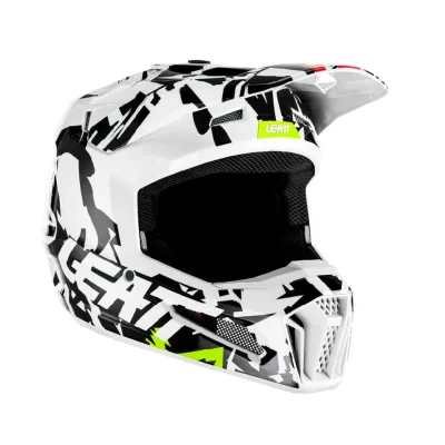 Kask cross/enduro Moto 3.5 Junior V23 Helmet Zebra czarny/biały M (51-52 cm) - Leatt Kask cross/enduro Moto 3.5 Junior V23 Helmet Zebra czarny/biały M (51-52 cm) - Leatt