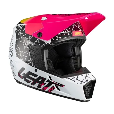 Kask cross/enduro Moto 3.5 V.21.2 Skull czarny/różowy/biały XL (61-62 cm) - Leatt Kask cross/enduro Moto 3.5 V.21.2 Skull czarny/różowy/biały XL (61-62 cm) - Leatt