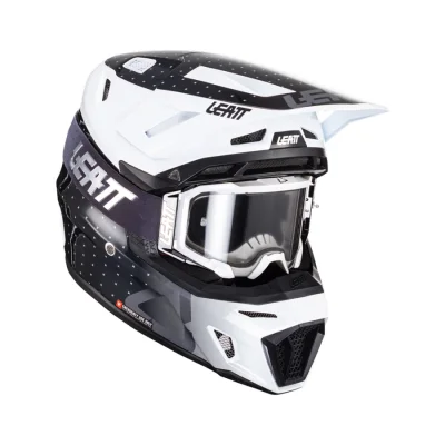 Kask cross/enduro Moto 8.5 V24 black/white L (59-60 cm) - Leatt Kask cross/enduro Moto 8.5 V24 black/white L (59-60 cm) - Leatt