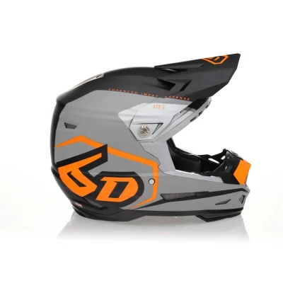Kask cross/enduro ATR-2 Delta Neon Orange czarny/szary/pomarańczowy M (57-58 cm) - 6D Helmets Kask cross/enduro ATR-2 Delta Neon Orange czarny/szary/pomarańczowy M (57-58 cm) - 6D Helmets