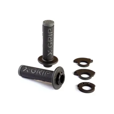 Manetki BRAAAAP szary lock-on grip z adapterami rolgazu - X-GRIP Manetki BRAAAAP szary lock-on grip z adapterami rolgazu - X-GRIP
