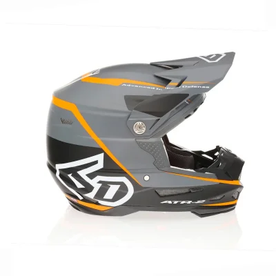 Kask cross/enduro ATR-2 Alpha Neon Orange czarny/szary/pomarańczowy/biały M (57-58 cm) - 6D Helmets Kask cross/enduro ATR-2 Alpha Neon Orange czarny/szary/pomarańczowy/biały M (57-58 cm) - 6D Helmets