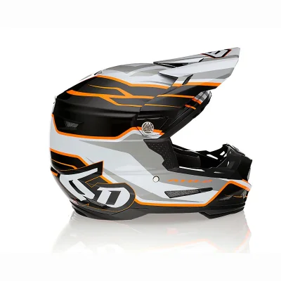 Kask cross/enduro ATR-2 Phase white/orange czarny/szary/pomarańczowy/biały L (58-59 cm) - 6D Helmets Kask cross/enduro ATR-2 Phase white/orange czarny/szary/pomarańczowy/biały L (58-59 cm) - 6D Helmets