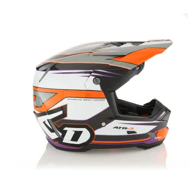 Kask cross/enduro ATR-3 Hyper Gloss neon orange/purple czarny/biały/pomarańczowy/fioletowy L (58-59 cm) - 6D Helmets Kask cross/enduro ATR-3 Hyper Gloss neon orange/purple czarny/biały/pomarańczowy/fioletowy L (58-59 cm) - 6D Helmets