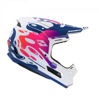 Kask cross/enduro Performance ERT Fluid biały/niebieski/różowy XL (61-62 cm) - Kenny Racing