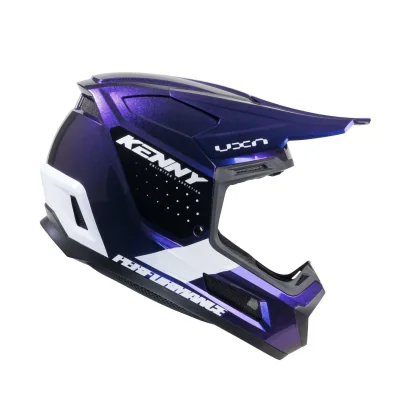 Kask cross/enduro Performance ERT Night Diamond Pearl fioletowy/czarny/biały S (55-56 cm) - Kenny Racing Kask cross/enduro Performance ERT Night Diamond Pearl fioletowy/czarny/biały S (55-56 cm) - Kenny Racing
