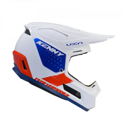 Kask cross/enduro Performance ERT Flag biały/czerwony/niebieski XL (61-62 cm) - Kenny Racing