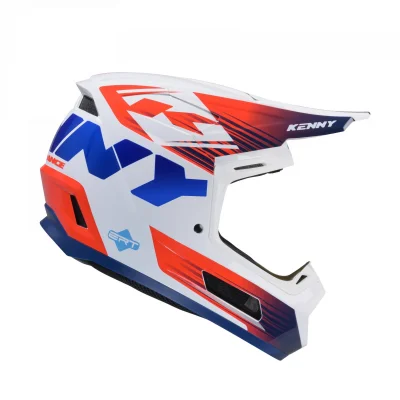 Kask cross/enduro Performance ERT Patriot biały/czerwony/niebieski S (55-56 cm) - Kenny Racing Kask cross/enduro Performance ERT Patriot biały/czerwony/niebieski S (55-56 cm) - Kenny Racing