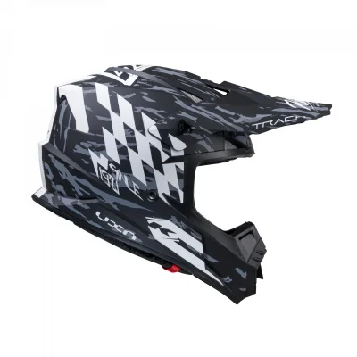 Kask cross/enduro Track Dirt Matt czarny/szary XS (53-54 cm) - Kenny Racing