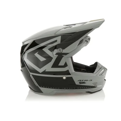 Kask cross/enduro ATR-3 Hex Gloss black/szary S (55-56 cm) - 6D Helmets