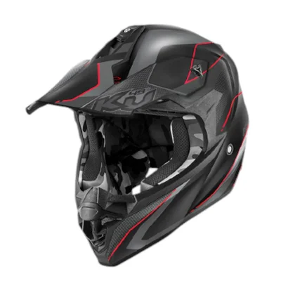 Kask cross/enduro KV49 Evo Chaser czarny szary czerwony matt XXL ECE 22R06 - Kappa