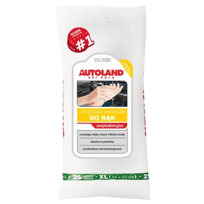 Chusteczki do rąk / Hd / antybakteryjne 25 szt. - Autoland Chusteczki do rąk / Hd / antybakteryjne 25 szt. - Autoland