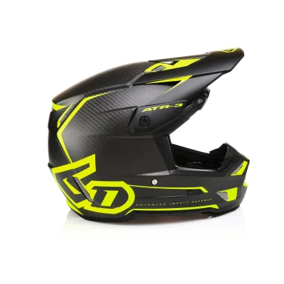 Kask cross/enduro ATR-3 Nova Matte Yellow czarny/żółty fluo S (55-56 cm) - 6D Helmets