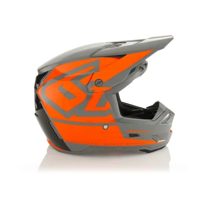 Kask cross/enduro ATR-3 Hex Gloss Neon Orange szary/pomarańczowy/czarny M (57-58 cm) - 6D Helmets