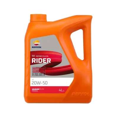 Olej silnikowy Rider MA2 20W50 mineralny 4L - Repsol Olej silnikowy Rider MA2 20W50 mineralny 4L - Repsol