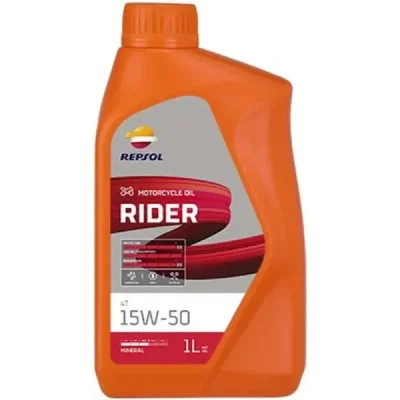 Olej silnikowy Rider MA2 15W50 mineralny 1L - Repsol Olej silnikowy Rider MA2 15W50 mineralny 1L - Repsol