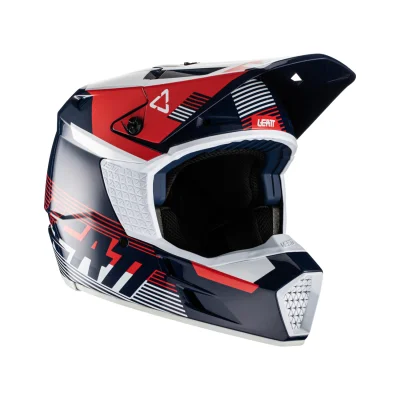 Kask cross/enduro Moto 3.5 V22 Aqua granatowy/czerwony L (59-60 cm) - Leatt Kask cross/enduro Moto 3.5 V22 Aqua granatowy/czerwony L (59-60 cm) - Leatt