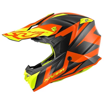 Kask cross/enduro KV49 Evo Great czarny mat/pomarańczowy L ECE 22R06 - Kappa