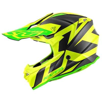 Kask cross/enduro KV49 Evo Great czarny mat/żółty M ECE 22R06 - Kappa