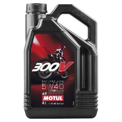 Olej silnikowy 4T 300V 5W40 syntetyk 4L off road - Motul