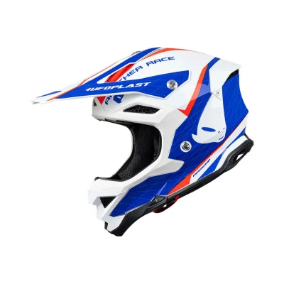 Kask cross/enduro Diamond Cross carbon fiberglass biały/czerwony/niebieski M - UFO Kask cross/enduro Diamond Cross carbon fiberglass biały/czerwony/niebieski M - UFO