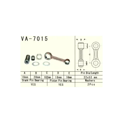 Korbowód Vesrah Suzuki RM 125 (99-03) (VA-7015) Korbowód Vesrah Suzuki RM 125 (99-03) (VA-7015)