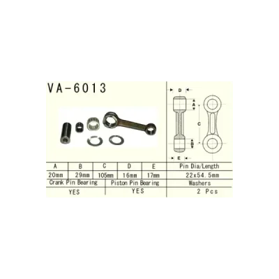 Korbowód Vesrah Yamaha YZ 125 (97-00) (VA-6013) Korbowód Vesrah Yamaha YZ 125 (97-00) (VA-6013)