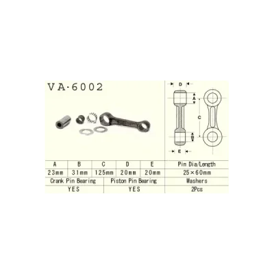 Korbowód Vesrah Yamaha YZ 250 (90-98) (VA-6002) Korbowód Vesrah Yamaha YZ 250 (90-98) (VA-6002)