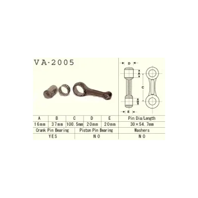 Korbowód Vesrah Yamaha YFM/YFB 225 (83-04), XT 225 (VA-2005) Korbowód Vesrah Yamaha YFM/YFB 225 (83-04), XT 225 (VA-2005)