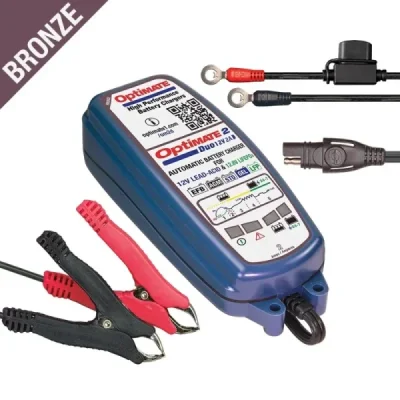 Ładowarka akumulatorów Optimate 2 Duo 12V 2A 6-96Ah AGM/GEL/STD Lithium LiFePO4 12.8V 2A 2-24Ah SAE - Optimate Ładowarka akumulatorów Optimate 2 Duo 12V 2A 6-96Ah AGM/GEL/STD Lithium LiFePO4 12.8V 2A 2-24Ah SAE - Optimate