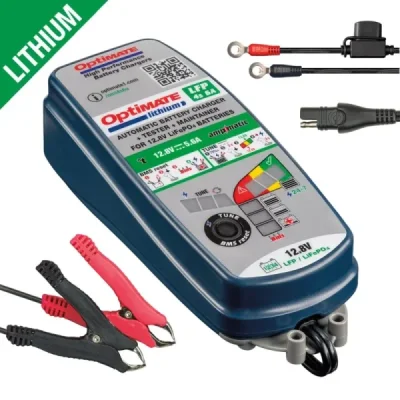 Ładowarka akumulatorów Optimate Lithium 4S Ampmatic 12.8V/13.2V 6A 3-72Ah LiFePO4 SAE - Optimate Ładowarka akumulatorów Optimate Lithium 4S Ampmatic 12.8V/13.2V 6A 3-72Ah LiFePO4 SAE - Optimate