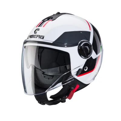 Kask otwarty jet Riviera V4X Geo Italia S z blendą - Caberg Kask otwarty jet Riviera V4X Geo Italia S z blendą - Caberg