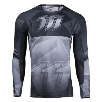 111 Racing Koszulka Moto 111.1 - Thunder Gray Czarny/Szary Xxxl 111 Racing Koszulka Moto 111.1 - Thunder Gray Czarny/Szary Xxxl