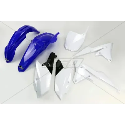 Komplet plastików UFO Yamaha YZ-F250 450 niebieski biały czarny - YA318999 Komplet plastików UFO Yamaha YZ-F250 450 niebieski biały czarny - YA318999