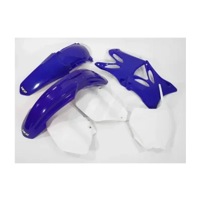 Komplet plastików UFO Yamaha YZ 125 06-14 YZ 250 06-14 OEM 06-12 niebieski biały (YAKIT302999)